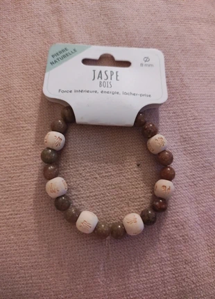 Bracelet jaspe en bois, condition: New with tags, €3.00, €3.85 includes Buyer Protection
