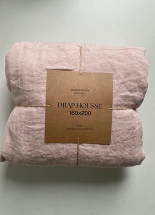 Drap Housse en Lin lavé- 160x200, marca: Maison du lin, estado: Novo com etiquetas, tamanho: Casal Queen (150–180 cm x 190–200 cm), €30.00, €32.20 inclui Proteção do Comprador Pro