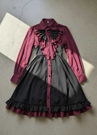 Robe bicolore romantique – volantée, élégante, rétro, marca: Atelier Lysandra, estado: Muito bom, tamanho: M / 38 / 10, €79.90, €84.60 inclui Proteção do Comprador Pro