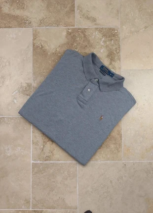Polo Ralph Lauren - Homme XL classic fit - Gris chiné logo coloré - Pima soft touch, marca: Ralph Lauren, estado: Muito bom, tamanho: XL, €22.00, €23.80 inclui Proteção do Comprador Pro