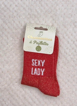 Chaussettes a paillettes Sexy Lady rouge taille 36-42 femme idee cadeau mode tendance, brand: chaussettes à paillettes, condizioni: Nuovo con cartellino, taglia: Taglia unica, €5.00, €5.95 include la Protezione acquisti Pro