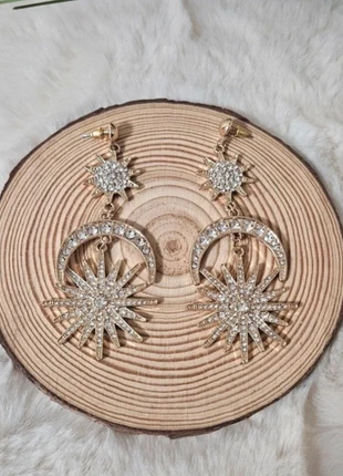 Pendientes luna &sol, marque: Strass, état: Neuf avec étiquette, 6,00 €, 7,00 € Protection acheteurs incluse