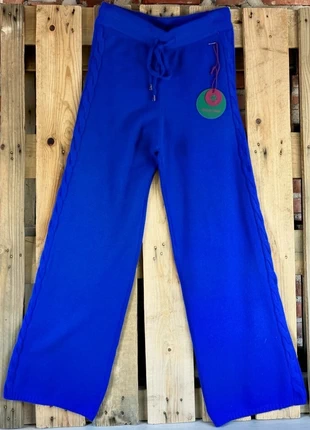 Royalblaue Strickhose Italy Style • High Waist Wide Leg • Weich & Dehnbar 36/38, merk: Lindsay Moda, staat: Heel goed, maat: Universele maat, € 19,00, € 20,65 inclusief Kopersbescherming