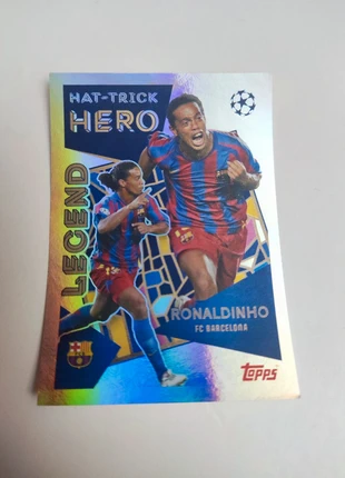 Ronaldinho Legend Hat-trick Hero Topps Sticker UCL 25/26, merk: Topps, staat: Nieuw zonder prijskaartje, € 3,99, € 4,89 inclusief Kopersbescherming