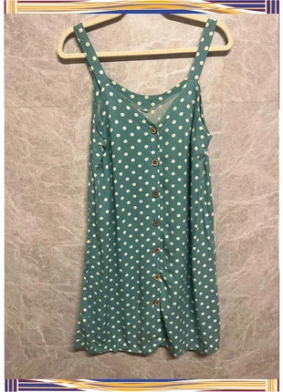Vestido camisero turquesa con lunares blancos – estilo fresco y natural (Talla S), marque: COQUETTE, état: Très bon état, taille: S / 36 / 8, 5,00 €, 5,95 € Protection acheteurs incluse