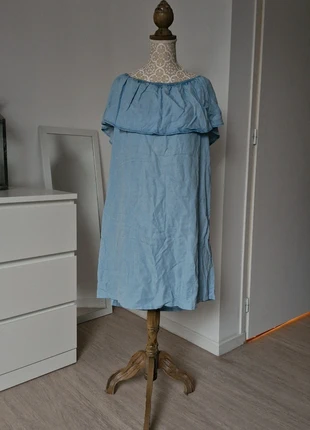 Robe épaules dénudées bleu jean – KIABI – T44 – Style estival tendance, marque: Kiabi, état: Très bon état, taille: XXL / 44 / 16, 6,99 €, 8,04 € Protection acheteurs incluse