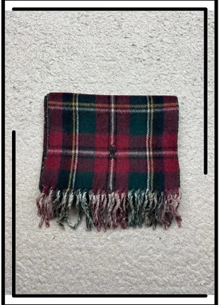 Echarpe Ralph Lauren bordeaux motif tartan vert foncé logo brodé noir Laine d'agneau n°89, marca: Ralph Lauren, estado: Muito bom, €39.90, €42.60 inclui Proteção do Comprador Pro