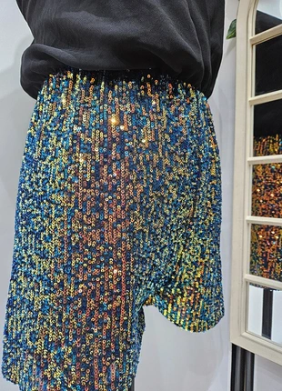 ~New Style~ Coqueto Mono Fiesta Cóctel Short Lentejuelas Multicolor T-S, marque: New Style, état: Neuf sans étiquette, taille: S / 36 / 8, 20,00 €, 21,70 € Protection acheteurs incluse