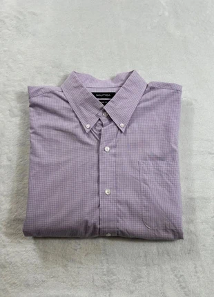 Chemise manches longues à carreaux classic fit Nautica - Taille XXL Homme - Rose Lila Blanc, brand: Nautica, condition: Very good, size: XXL, €5.00, €5.95 includes Buyer Protection