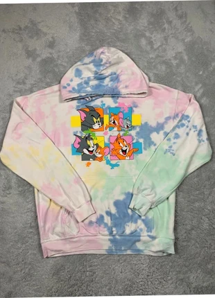 Sweat à capuche hoodie Tie Dye Tom et Jerry vintage Taille : L /1225-043, marque: Tom and Jerry, état: Bon état, taille: L / 40 / 12, 12,00 €, 13,30 € Protection acheteurs (Pro) incluse