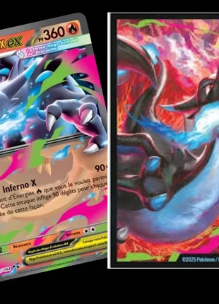 Carte Pokémon Mega Dracaufeu X Ex 013/094 + sleeve mega dracaufeu, marque: Pokémon, état: Neuf sans étiquette, 8,00 €, 9,10 € Protection acheteurs (Pro) incluse