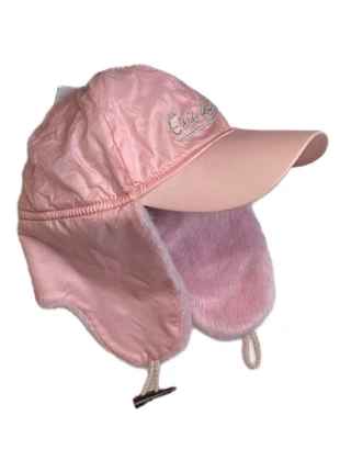 Vintage Enrico Coveri colbacco leather ushanka pink brown black, marque: Vintage Dressing, état: Neuf sans étiquette, taille: 57, 25,00 €, 26,95 € Protection acheteurs incluse