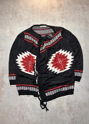 Gilet vintage à motifs norvégien | Taille L | Couleur Noir/Rouge, marke: Vintage, zustand: Sehr gut, größe: L / 40 / 12, 12,00 €, 13,30 € inklusive Vinted-Käuferschutz