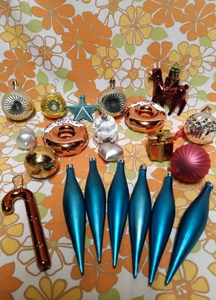 21 Vintage en retro kerstballen/ kerst ornamentjes voor in de boom, marque: Vintage, état: Très bon état, 4,99 €, 5,94 € Protection acheteurs incluse