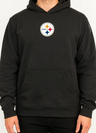 Sweat polaire à capuche noire NFL Pittsburgh Steelers taille L oversize, brand: NFL, condizioni: Ottime, taglia: L, €10.00, €11.20 include la Protezione acquisti