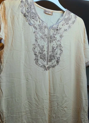 Jellabba/jebba/robe arabe jaune/beige, état: Neuf sans étiquette, taille: Taille unique, 8,00 €, 9,10 € Protection acheteurs incluse