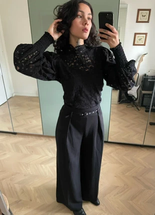 Wide leg pants with belt, merk: Vero Moda, staat: Nieuw zonder prijskaartje, maat: S / 36 / 8, € 12,00, € 13,30 inclusief Kopersbescherming