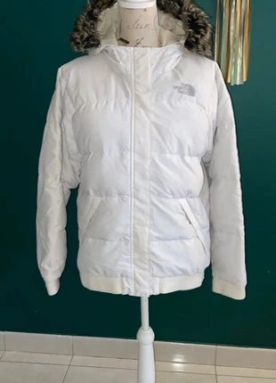 Doudoune The North Face 550 blanche capuche – XL enfant / XS-S adulte – hiver, marca: The North Face, estado: Muito bom, tamanho: XS / 34 / 6, €29.99, €32.19 inclui Proteção do Comprador