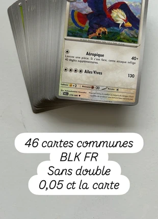 Lot 46 cartes Pokémon Foudre noire FR, marke: Pokémon, zustand: Neu, 2,30 €, 3,12 € inklusive Vinted-Käuferschutz