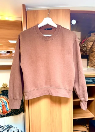 Sweat-shirt Pull Oversize Couleur Marron Chocolat à manches longues Zara, brand: Zara, condition: Very good, size: M / 38 / 10, €15.00, €16.45 includes Buyer Protection