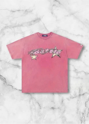 T-shirt rose motif étoiles battle taille M y2k vintage Japan style, marca: y2k, estado: Muito bom, tamanho: M, €25.00, €26.95 inclui Proteção do Comprador Pro