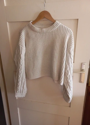 Pull écru oversize femme, marque: Ally Fashion, état: Très bon état, taille: M / 38 / 10, 6,00 €, 7,00 € Protection acheteurs incluse