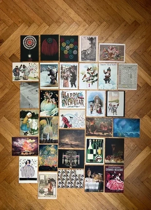 Nostalgische kerstkaarten no. 4 - set van 32 kaarten - A6 (10,6 x 14,7 cm), staat: Nieuw met prijskaartje, € 10,00, € 11,20 inclusief Kopersbescherming Pro