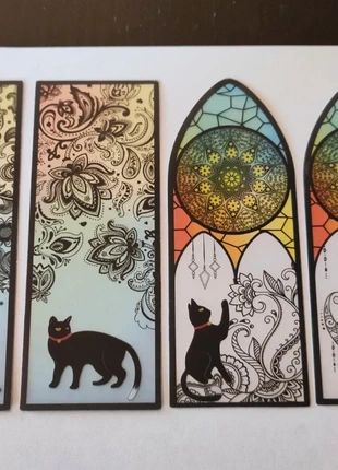 Decorazioni, segnalibri, gatti gothic dark style in pvc 4,5 X 12 cm circa, marque: NO LABEL, état: Neuf sans étiquette, 4,00 €, 4,90 € Protection acheteurs incluse