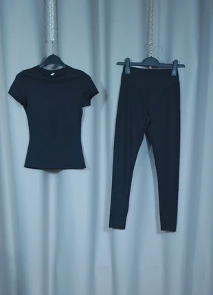 Womens 2 piece gym sport set short sleeve top and high waist leggings S-M, UK8-UK10, brand: TikTok Shop, condition: New without tags, size: S / UK 8-10, £12.00, £13.30 includes Buyer Protection