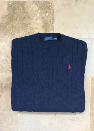 Magnifique pull Ralph Lauren Torsadé - Homme XS - Marine logo rouge - 100% coton - excellent état, marke: Ralph Lauren, zustand: Sehr gut, größe: XS, 85,00 €, 89,95 € beinhaltet Vinted-Käuferschutz Pro