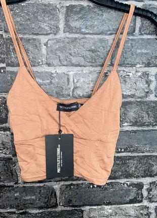 brand new with tags prettylittlething brown criss cross top, brand: PrettyLittleThing, condition: New with tags, size: XS / UK 4-6, £3.00, £3.85 includes Buyer Protection