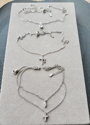 🌺 Superbe 3 Colliers en Argent S925, staat: Heel goed, € 25,00, € 26,95 inclusief Kopersbescherming