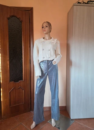 Pantaloni a paillettes argento, taglia 38 EU, nuovi con cartellino Mohito., marque: Mohito premium, état: Neuf avec étiquette, taille: M / 38 / 10, 20,00 €, 21,70 € Protection acheteurs incluse