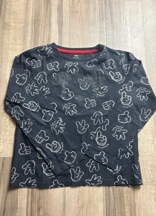 T-shirt Disney enfant manches longues 8 ans – motif Mickey mains – 100% coton bio, brand: Disney, condition: Very good, size: 8 years / 128 cm, €1.00, €1.75 includes Buyer Protection