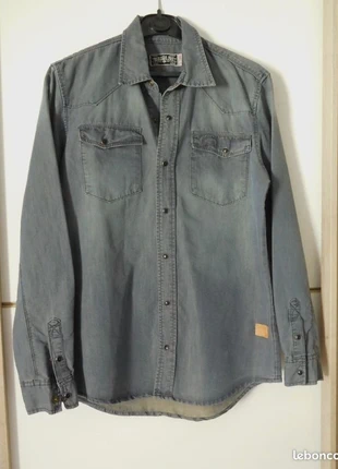 Superbe chemise jean L, marque: Biaggio Jeans, état: Très bon état, taille: L, 10,00 €, 11,20 € Protection acheteurs incluse