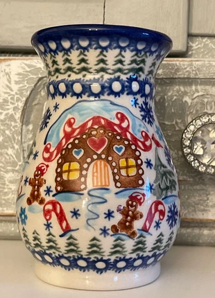 Bolesławiec uroczy wazon Unikat!!, merk: BOLESLAWIEC, staat: Nieuw zonder prijskaartje, € 29,00, € 31,15 inclusief Kopersbescherming