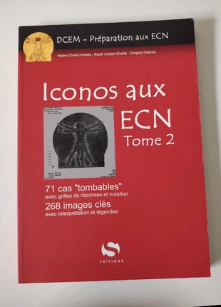 📖Livre de médecine, Iconos aux ECN, 71 cas et 268 images clés, zustand: Sehr gut, 5,00 €, 5,95 € inklusive Vinted-Käuferschutz