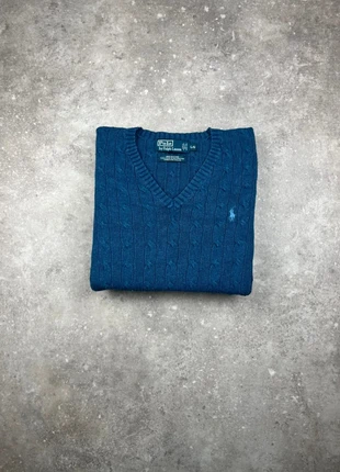 Pull Col V tressé Torsadé Polo Ralph Lauren Taille L Femme Bleu Foncé Logo Bleu 100% Soie #R30, marca: Ralph Lauren, estado: Muy bueno, tamaño: L / 40 / 12, 65,00 €, 68,95 € Protección al comprador Pro incluida