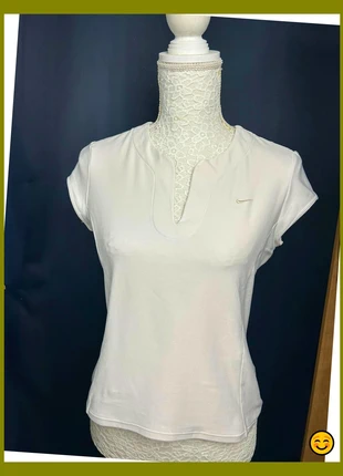 Haut de sport Nike blanc pour femme Taille L, marque: Nike, état: Très bon état, taille: L / 40 / 12, 7,00 €, 8,05 € Protection acheteurs (Pro) incluse