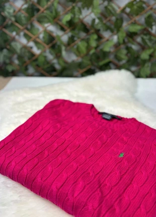 Pull torsadé fuchsia Ralph Lauren, marque: Ralph Lauren, état: Très bon état, taille: M / 38 / 10, 41,40 €, 44,17 € Protection acheteurs (Pro) incluse