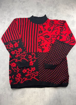 Pull d’hiver à motifs cable knit ethnic vintage 80s 90s 00s y2k - L, brand: Vintage Dressing, condition: Very good, size: L / 40 / 12, €24.00, €25.90 includes Buyer Protection