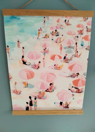 Affiche colorée peinture à l'huile couleur pastelle plage, état: Très bon état, 8,00 €, 9,10 € Protection acheteurs (Pro) incluse