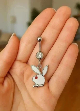 Bijoux Corps Nombril Piercing Lapin Diamant + Argent Blanc Playboy REF 15, brand: Playboy, condition: New with tags, €7.97, €9.07 includes Buyer Protection