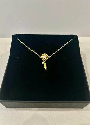 Dream Catcher CZ Leaf Bracelet – 925 Sterling Silver, Gold Plated, brand: Fyre & Fae, condition: New with tags, €14.95, €16.40 includes Buyer Protection