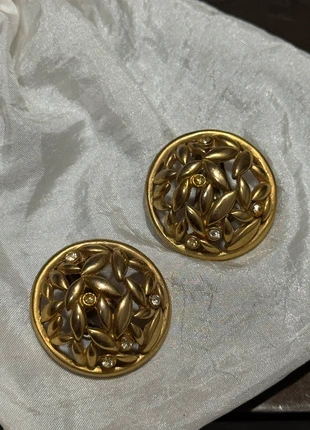 Orecchini Vintage grandi a clip color oro, marque: Vintage Chic, état: Très bon état, 12,00 €, 13,30 € Protection acheteurs incluse