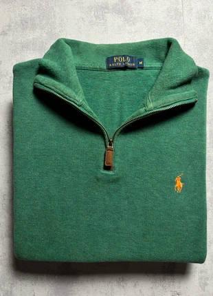 Half Zip 1/4 zip col camionneur Ralph Lauren|Taille L vert logo brodé, marque: Ralph Lauren, état: Très bon état, taille: L, 48,00 €, 51,10 € Protection acheteurs incluse