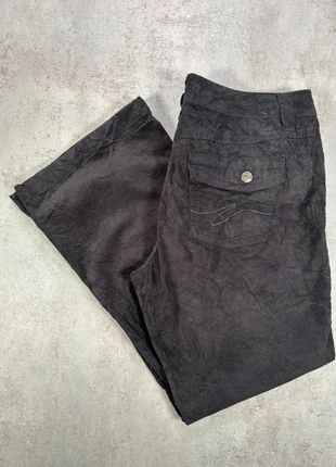 Pantalon Smart Set noir velours cotele droit taille 13, brand: Vintage Dressing, condizioni: Ottime, taglia: XL / IT 46 / EU 42, €15.00, €16.45 include la Protezione acquisti Pro