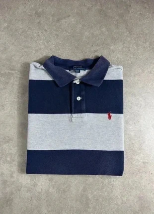 Polo Ralph Lauren gris/bleu/rouge • taille L enfant, brand: Ralph Lauren, condition: Very good, size: L, €9.00, €10.15 includes Buyer Protection