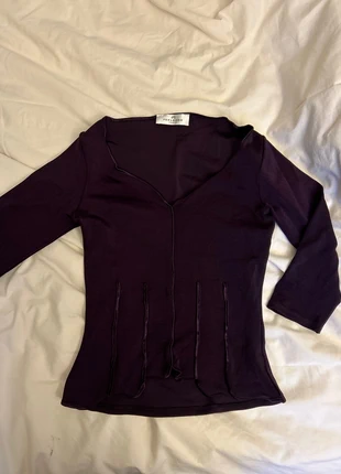 top violet aubergine à manche mi longue, marke: Feel Good Paris, zustand: Neu, größe: S / 36 / 8, 9,00 €, 10,15 € inklusive Vinted-Käuferschutz