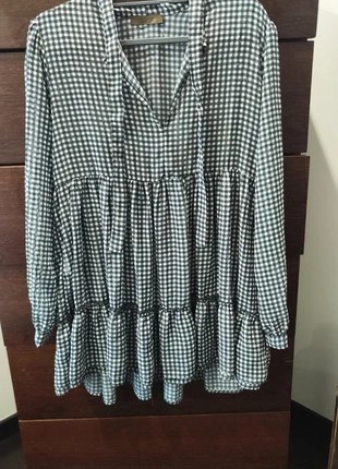 Vestido de Xadrez preto e branco com transparência, marque: Gil c., état: Très bon état, taille: M / 38 / 10, 10,00 €, 11,20 € Protection acheteurs incluse